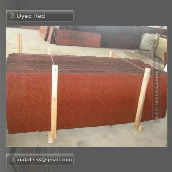 red dyed granite