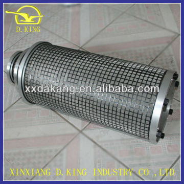 duplex lubrication filter element for strainer