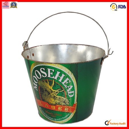 wholesale beer pack handle metal tin bucket