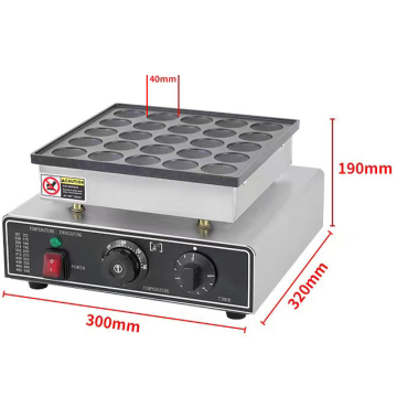 Stainless Steel 25 Hole Electric Food Muffin Maker: 110V/60Hz or 220V/50Hz