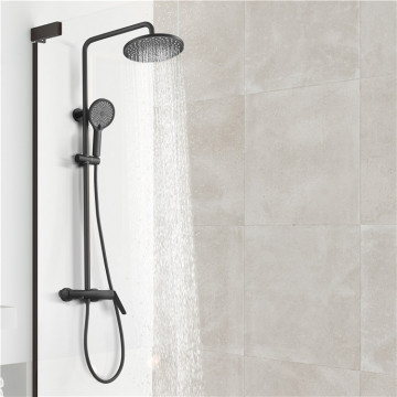 OEM Service Chrome Wall Mounted Rainfall Shower Faucet Set