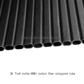 Ống sợi carbon hình bát giác 3K xoắn / trơn có độ bền cao
