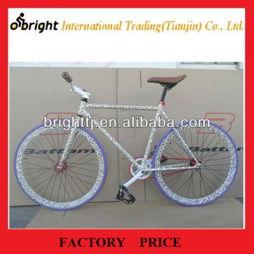 Hot selling leopard paint Fixed gear bike,700cx23c,single speed