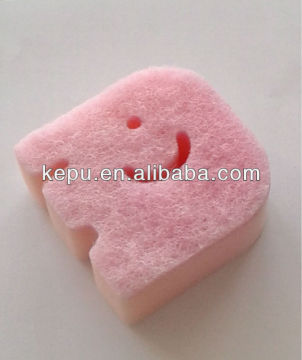 elephant shaped cute animal kitchen clean sponge(KP-007)