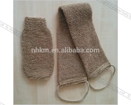 Wholesale Hemp Bath Glove Hemp Bath Scrubber Hemp Bath Set
