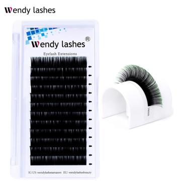 WendyLashes Eyelashes Makeup Mink Lashes Ombre Color Purple Blue Gradient Color Eyelash Extension Premium Faux Cils Soft Mink