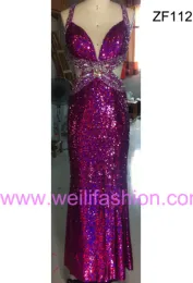 Long Sexy Beading Applique Sequin Evening Dresses