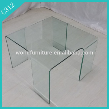 high quality table hot bent glass side table bent glass coffee table