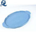 Baking ware copper grain ceramic bakeware with binaural