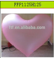 Promotional inflatable heart balloon