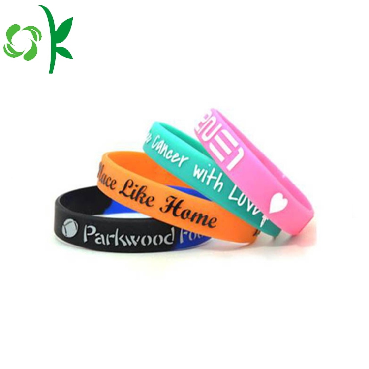 Hot Sale Magnetic Ion Embossed Power Silicone Wristbands
