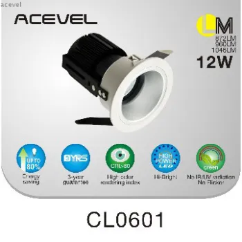 New design LED COB down light/ceiling light 12W