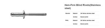 Hem-Firm Blind Rivets(Stainless steel)