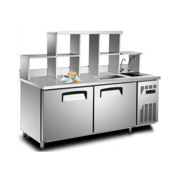 Stainless Steel Bubble Tea Counter with Equipment for Commercial Boba Shop