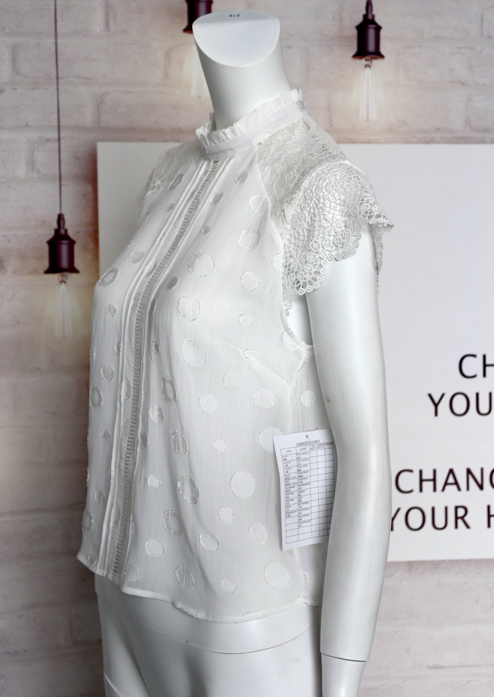 Ladies Chiffon Cut Floral Pullover