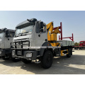 BEIBEN RHD 4X4 รถบรรทุกที่ปรับแต่งเองติดตั้ง XCMG 6.3T crane articulated crane