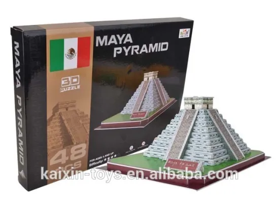 Mayan Pyramid 3d puzzle world architecture 10190585
