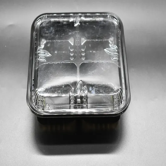 New 4 Compartment Disposable Plastic Fruit Tray