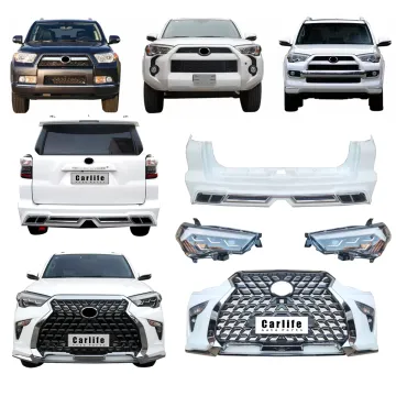 Lexus-Style Body Kit for Toyota 4Runner 2010-2021: Front & Rear Bumpers, Grille, and Headlights