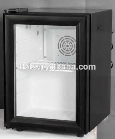30 liter glass door mini bar fridge beer cooler
