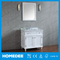 Solid Hardwood American Bath Vanities Console With Square Vessel Sink