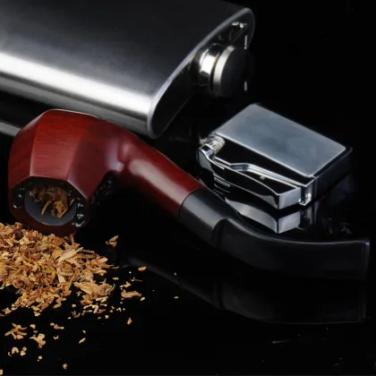 ZOBO Wooden Smoking Pipe: Handmade Wholesale with Accessories and Gift Box