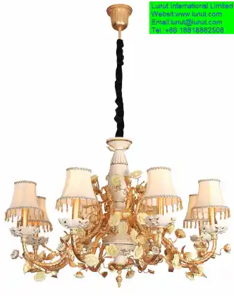 COPPER European chandelier lamps for livingroom