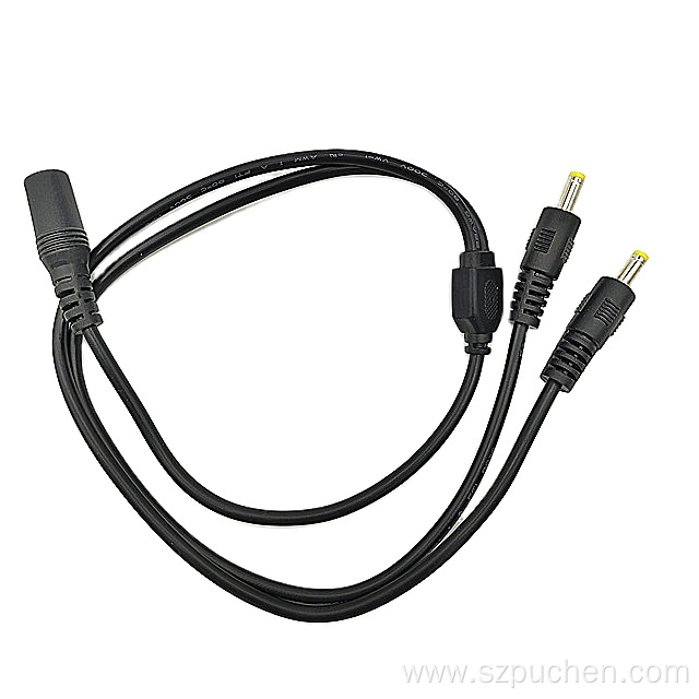 Female To 2 Male DC Splitting Extension Cable