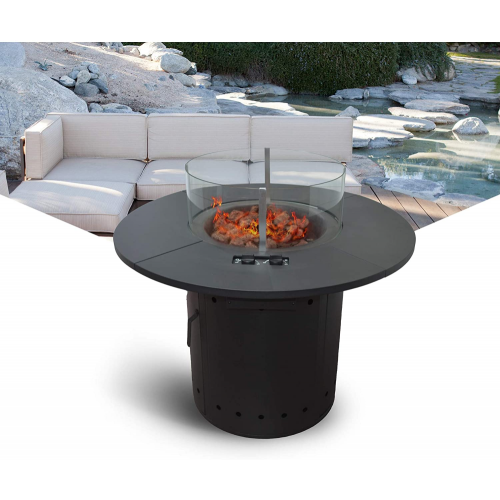 Gas Firetable Top Round