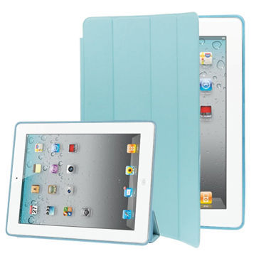 High Quality 4-folding Slim Smart Cover Leather Case for iPad 4/New iPad (iPad 3)/iPad 2New