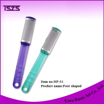 Plastic Handle Spa Pedicure Foot Care Tool Stainless Steel Files