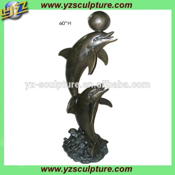 indoor dolphin water fountain for garden hot sale