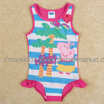 children clothes swimwear peppa pig swim wear 2014 new fresh stock