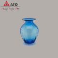 Ato Blue Nordic einfache Glasvase -Ornament Vasen