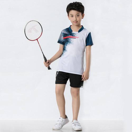 Camiseta de bádminton para niños en tejido funcional