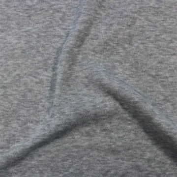 Heather Grey 100% Polyester One Side Brush Weft Knitted Fleece Fabric for Coat Home Textile