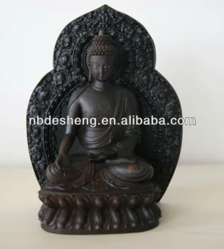 100% hand made valuable ebony wood buddha