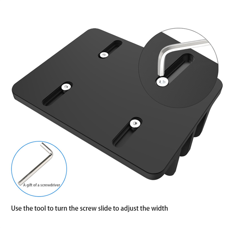 Adjustable Dual Slot Aluminum Desktop Holder for All