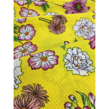 Polyester Bubble Chiffon Printing Woven Fabric