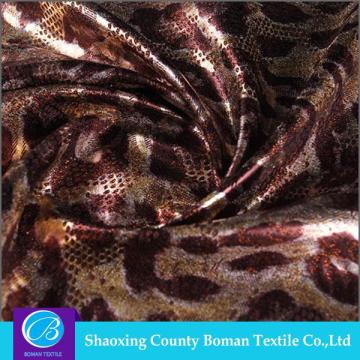 Textile fabric supplier Design Knitted foiled microfiber fabric manufacturer