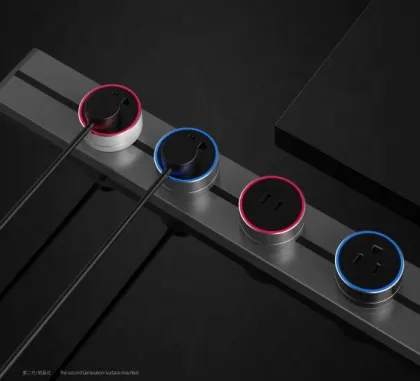 100CM DIN Rail Socket with 32A Switch: Movable Concealed Surface Power Track Socket
