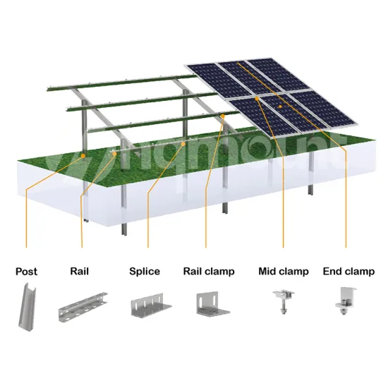 HQ MT GT4 C Pile Concrete Solar PV Ground Mounting System HDG