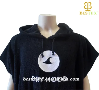 Women cotton adult surf hooded towelling Bestex custom towel