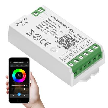 Tuya Smart LED Light Strip Controller with WiFi, Alexa, Google Home, Voice Control, Color, CCT, RGB, RGBW, RGBCCT, and Dimmer