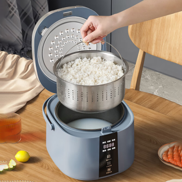 Pentola di riso multifunzione a basso contenuto di carboidrati a basso contenuto di zucchero a basso zucchero con separazione della zuppa e controlli manuali