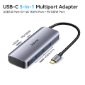 USB 3.0 2.0 Pelbagai Port HDMI RJ45 Adapter