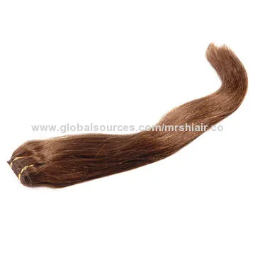 20-inch Brown Indian Remy Hair Weaves