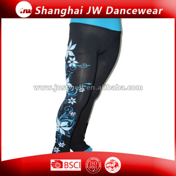 Fashion Sports Ice Skating Dance Training Pants With Pattern