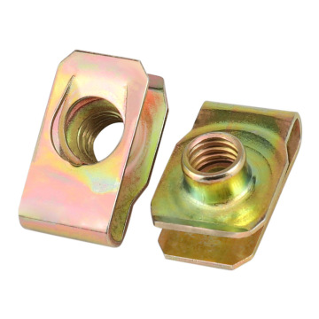 Spring Steel U-Nut Assembly: Galvanized Fasteners for Speed Snap Applications in Automotive Industry (M4, M6, M8, M10)