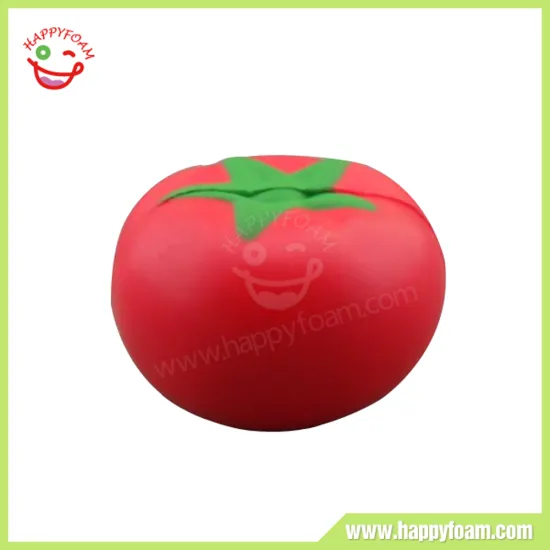 Promotional Customized PU Foam Style Tomatoes Stress Ball for Relieving Stress